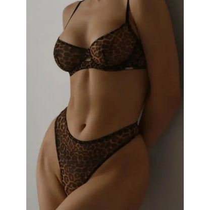 Zmysłowy komplet bielizny - Leopardo